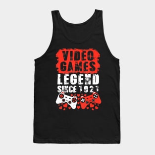 Gaming 1921 Birthday Video Games Birthday Gamer Tank Top